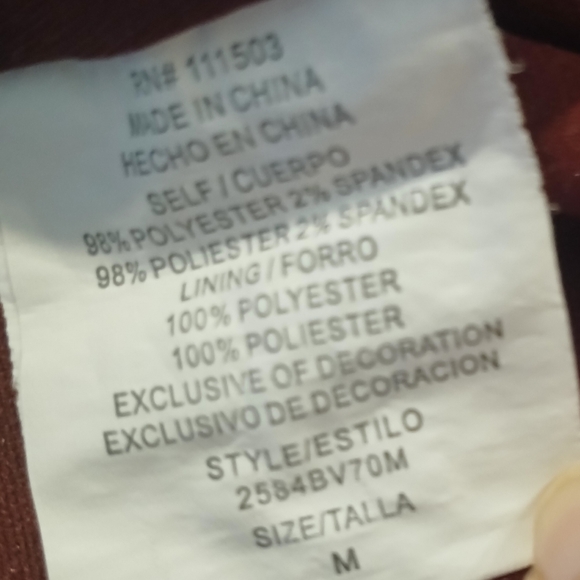 Luxology Women's  Lined Fit & Flare  Multi Color Strped Dress Size M - Picture 10 of 10